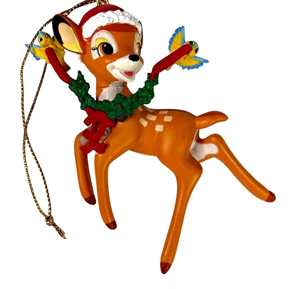 Disney Bambi Grolier Christmas Magic Ornament Collectible Tree Repaired VTG - Picture 2 of 6
